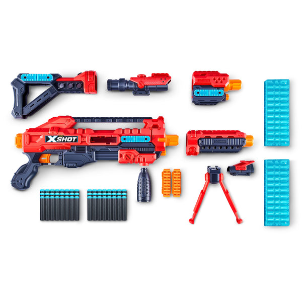 XSHOT Excel Regenerator, Red Foam Dart Blaster Over 1000 Unique Combinations (48 Darts), Red Toy Blaster