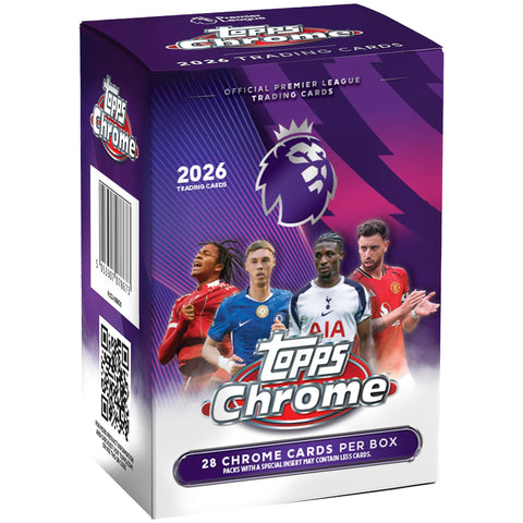 2026 Topps Chrome Premier League Soccer - Factory Sealed - Value Box
