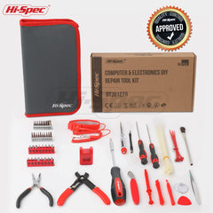 Hi-Spec 56pc Electronics Repair & Opening Tool Kit Set for Laptops, Devices, Computers, PC Building & Gaming Accessories. Precision Small Screwdrivers with Pry Tools