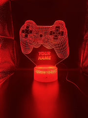 Personalised Gamer Gift 3D Effect Multicolour Led Light | Gamer Birthday, Fathers Day Gift, Christmas Gift