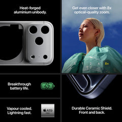 Apple iPhone 17 Pro Max 256 GB: 6.9-inch Display with ProMotion, A19 Pro Chip, Best Battery Life in Any iPhone Ever, Pro Fusion Camera System, Center Stage Front Camera; Deep Blue