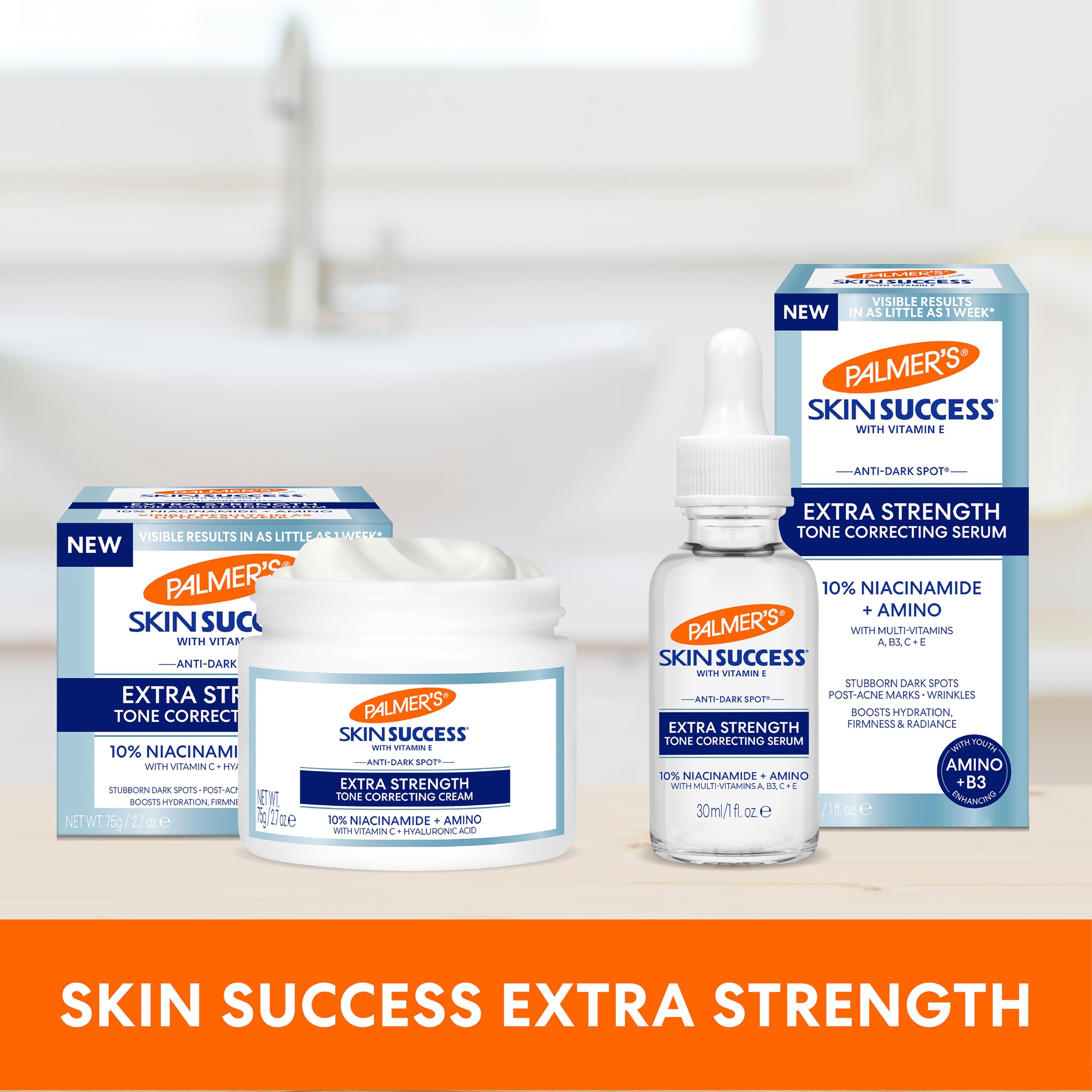 Palmer's Skin Success Extra Strength Tone Correction Cream Helps Reduce Dark Spots and Age Spots, Suitable for All Skin Types, Dermatologically Tested, 75g