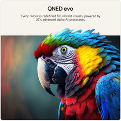 LG 55QNED85B6B QNED Evo MiniLED AI 4K Smart TV QNED85, α8 Processor Gen3, 120Hz, VRR 144Hz, Dolby Vision, Filmmaker Mode™, FreeSync Compatible, AMD, Google Cast, Model Year 2026