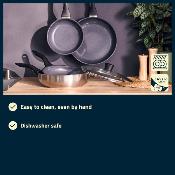 HENCKELS by ZWILLING Stream 20 cm Frying Pan with Non-Stick Ceramic Coating, Suitable for Induction Cookers