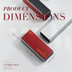 Canvalite All in One 4 Way Nail Buffer Block - Shapes, Files, Smoothes, and Shines - 100/180 Grit Nail File and Buffer - 9pcs