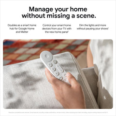 Google TV Streamer (4K) - Fast Streaming Entertainment With Voice Search Remote - Watch Movies, Shows, Live TV and Netflix in 4K HDR - Smart Home Control - 32 GB Storage - Porcelain