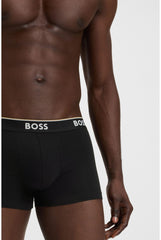 BOSS Hugo Herren Trunk 3p Co/EL Boxershorts, New - Black1, S
