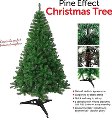 UR CHOICE | 𝟓 𝐅𝐓 𝐂𝐡𝐫𝐢𝐬𝐭𝐦𝐚𝐬 𝐓𝐫𝐞𝐞 | Realistic Green Artificial Xmas Tree | Natural Realistic Branch Appearance | Quick and Easy Setup | Home Decoration