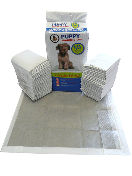 50 x Super Absorbent Puppy Training Pads with Active Charcoal and Super Absorbent Polymer Technology (1-Pack)