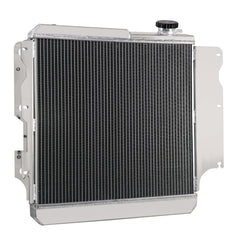 Cubauto 3 Row Aluminum Radiator Compatible For 87-06 Jeep Wrangler YJ/TJ 2.4L 2.5L 4.2L 4.0L 3 Core Radiators
