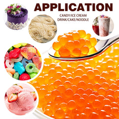 Sodium Alginate Powder - 114g Pure Sodium Alginate Food Grade Thickener Powder, Natural Gelling Agent for Desserts, Caviar Spheres Making, Ice Cream, Meatloaves, Vegan Stabilizer for Baking