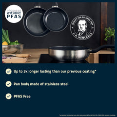 HENCKELS by ZWILLING Stream 20 cm Frying Pan with Non-Stick Ceramic Coating, Suitable for Induction Cookers