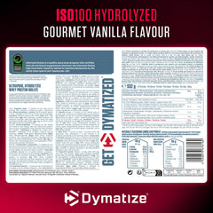 Dymatize ISO 100 Hydrolyzed Gourmet Vanilla 932g - Whey Protein Hydrolysat + Isolat Powder