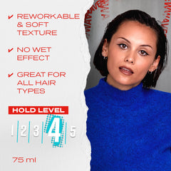 WELLA Shockwaves Hair Clay, Messy Matt, 75ml x6