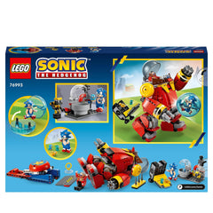 LEGO Sonic the Hedgehog Sonic vs. Dr. Eggman's Death Egg Robot Toy for Kids with Sonic’s Speed Sphere and Launcher Plus 6 Characters, Gift for Boys and Girls 76993