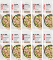Yutaka Soba Noodles 250g (Pack of 10) | Authentic Japanese Buckwheat Noodles | Light, Earthy & Versatile | Perfect for Hot Soups or Cold Salads | Vegan