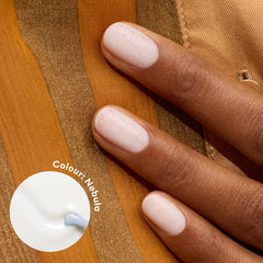 Manucurist Green Nebula Holographic White Natural Nail Polish