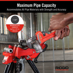 RIDGID 31010 10-inch Heavy-Duty Straight Pipe Wrench, 10-inch Plumbing Wrench,Red