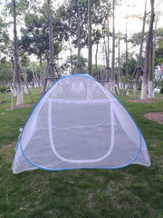 Mosquito Net Bed Canopy Camping Double Portable Travel Home Anti Mosquito Tent Foldable Pop Up Mosquito Net for King Bed Netting Free Standing Kids Adult Bottomed Sleep Bug Nets Outdoor(180*200*150cm)