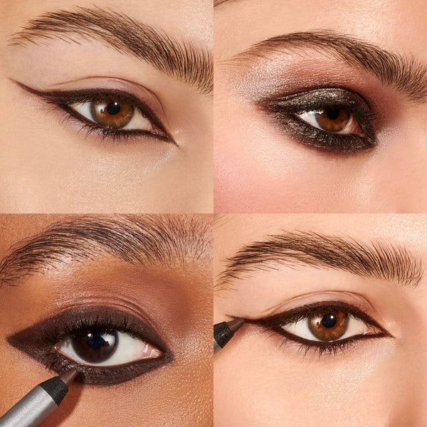 Wonderskin 1440 Longwear Brown Eyeliner Pencil, 3 Pack - Waterproof, Sharpenable Eyeliner Pencil & Smudge Proof Brown Eye Liner Pencils (Kalamata)