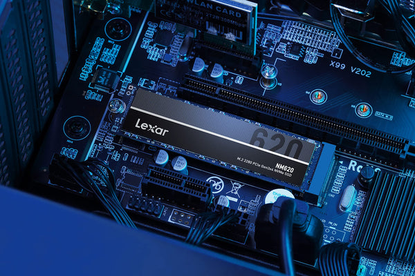 Lexar NM620 256GB SSD, M.2 2280 PCIe Gen3x4 NVMe 1.4 Internal SSD, Up to 3500MB/s Read, 1300MB/s Write, 3D NAND Flash Internal Solid State Drive for PC Enthusiasts and Gamers (LNM620X256G-RNNNG)