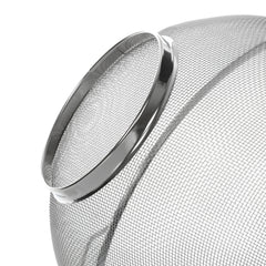 Premier Housewares Round Stainless Steel Sieve With Dual Handles | Fine Mesh Metal Sieve Colander For Kitchen Use | Sturdy Steel Colander Strainer For Draining Ingredients