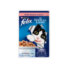 Felix Adult Wet Cat Food Salmon in Jelly 100g