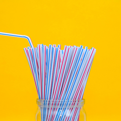 100 Generic Plastic Straws