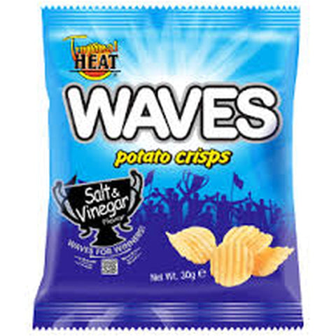 HEAT Waves Potato Crisps – Salt & Vinegar (125g)