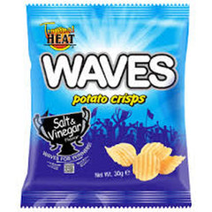 HEAT Waves Potato Crisps – Salt & Vinegar (125g)