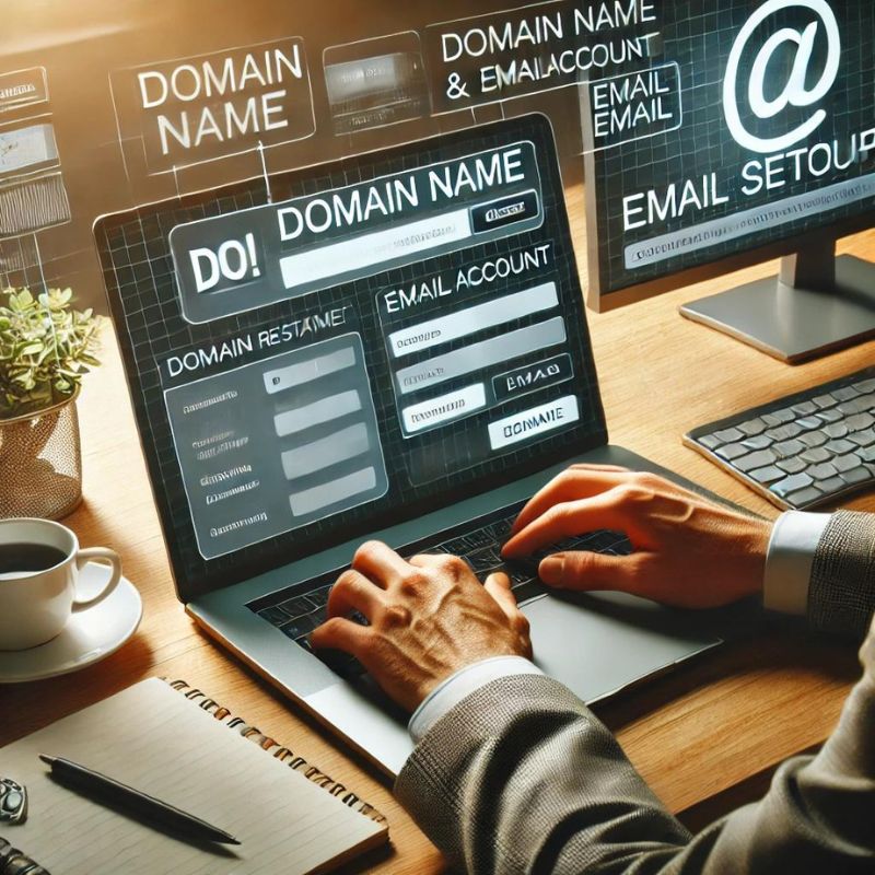 Setup Domain Name & Email Accounts