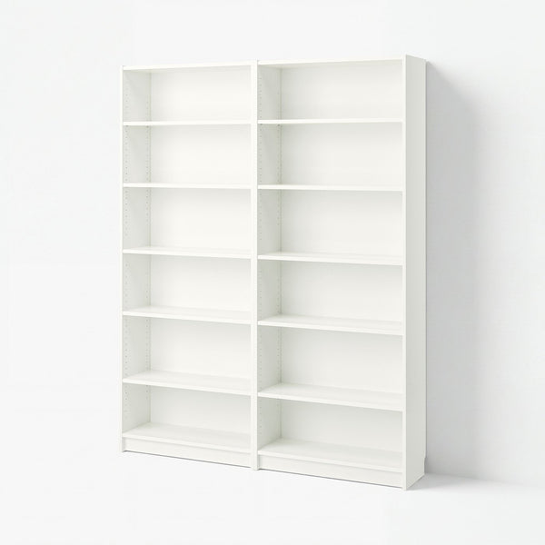 BILLY, Bookcase, white, 160x28x202 cm