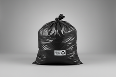 black trash bag