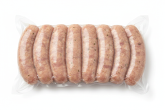 CHICKEN SAUSAGE in plastci wrapping with no text