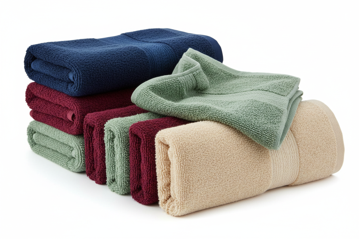 Color Face Towels  600GSM  33 x 33cm  100% Combed Cotton  Reactive Dyed