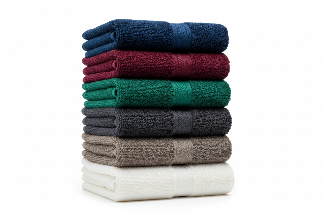 Color Hand Towels  600GSM  50 x 90cm  100% Combed Cotton  Reactive Dyed. They must all be the same size