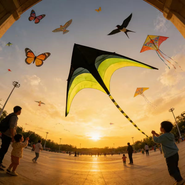 Giant Green Gradient Color Kite