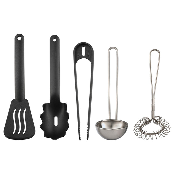DUKTIG, 5-piece toy kitchen utensil set, multicolour