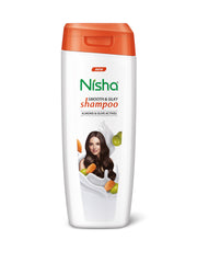 Nisha Almond and Olive Shampoo for Women & Men 180ml for Silky, Shiny and Smooth Hair, Prevents Damage & Split Ends, Deep Nourishment All Hair Types