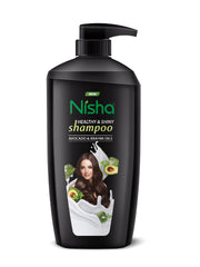 Nisha Avocado and Brahmi Oil Shampoo for Women & Men 650 ml for Silky, Shiny and Healthy Hair, Cleanse Oily Scalp, All Hair Types
