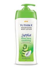 Yuthika Aloe Vera Soft Touch Body Lotion for Women & Men, Lightweight, Non-Greasy Moisturizer for Soft, Smooth Skin, All Skin Types (500ml)
