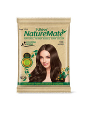 Nisha Naturemate Natural Henna Based Hair Color 90g - Red Henna | Ammonia-Free, PPD & Resorcinol Free | Enriched with Henna Herbs for Nourished, Healthy Hair Colour 90 GM