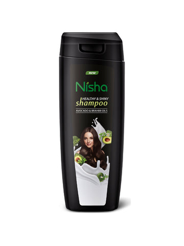 Nisha Avocado and Brahmi Oil Shampoo for Women & Men 180 ml for Silky, Shiny and Healthy Hair, Cleanse Oily Scalp, All Hair Types