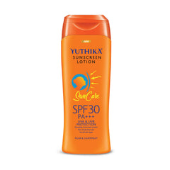 Yuthika Sunscreen Lotion Sun Care SPF 30 PA+++ UVA & UVB Protection, 100ml