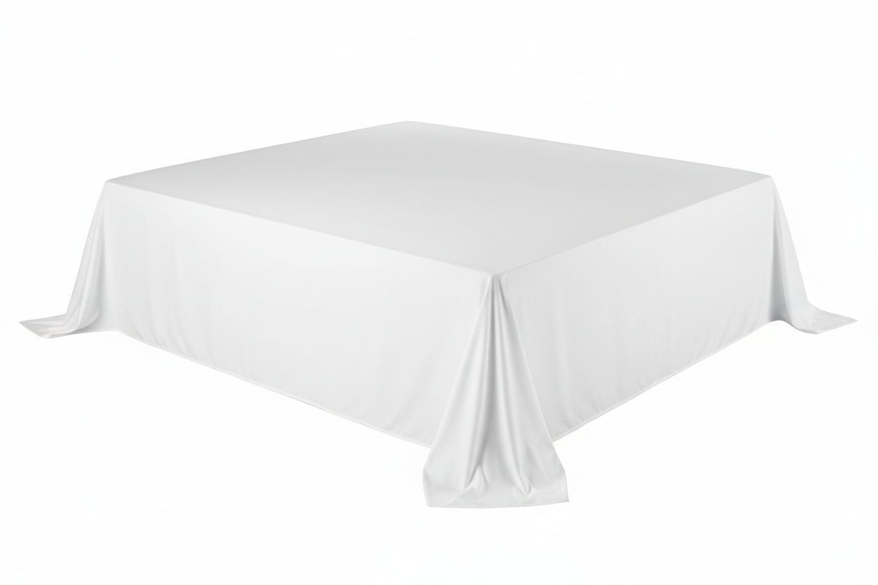 Flat Sheet  King  220TC  280 x 290cm  60/40 Poly-Cotton  White