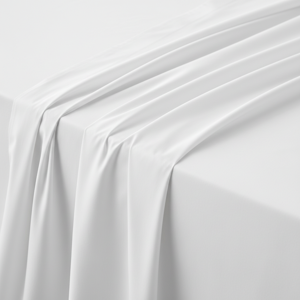 Flat Sheet  Single  220TC  190 x 280cm  60/40 Poly-Cotton  White