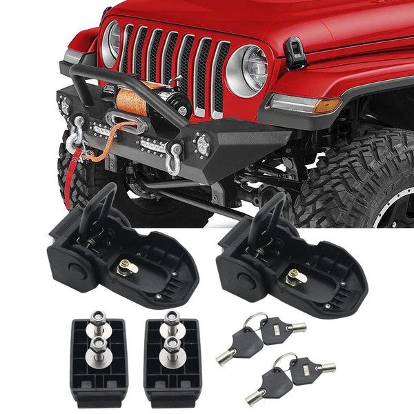 Locking Hood Latch Kit for Jeep Wrangler JK and JL