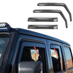 4-Piece Window Wind Deflector Set for Jeep Wrangler JK