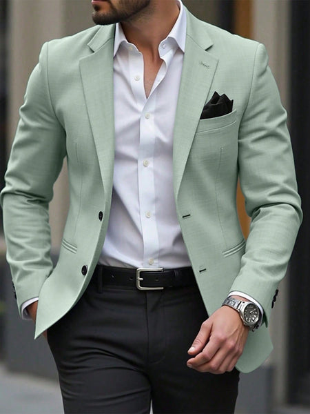 Men's Space Dye Single-Breasted Blazer