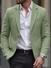 Men's Slim-Fit Single-Breasted Formal Blazer